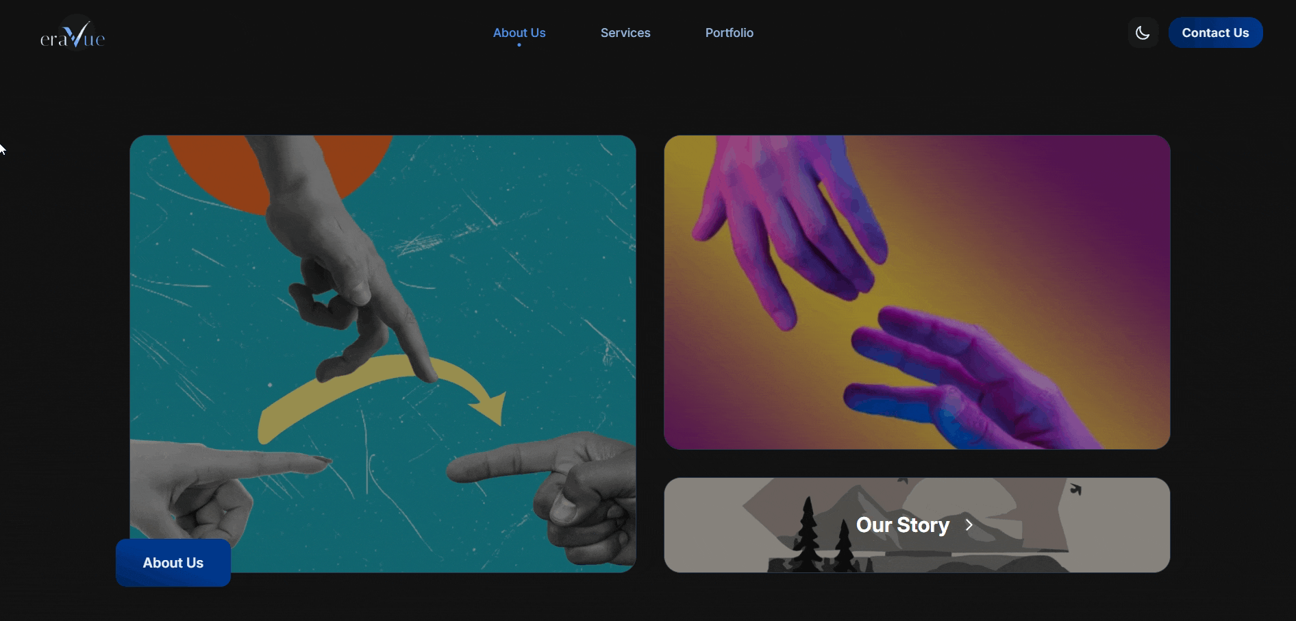 About Us Page Interaction