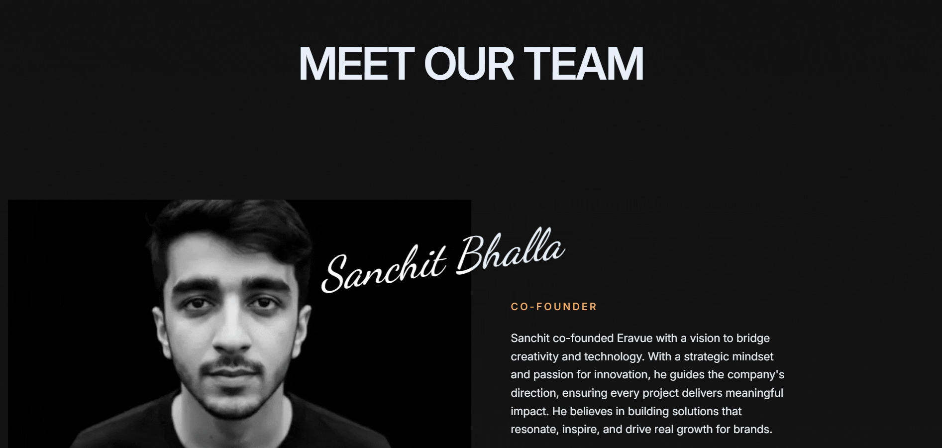 Meet Our Team Interaction