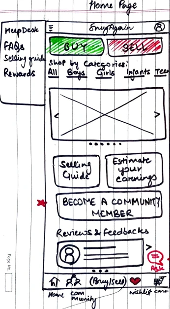 Home Page Iteration 1