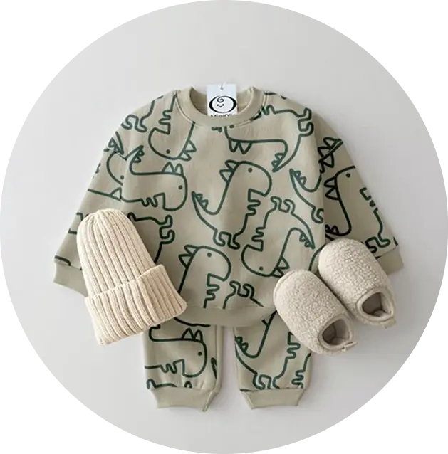 Baby clothes layout