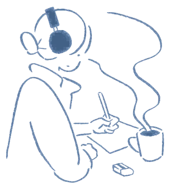 Illustration of designer working